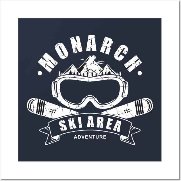 Monarch SKI AREA COLORADO Wall Art by Niceartshop